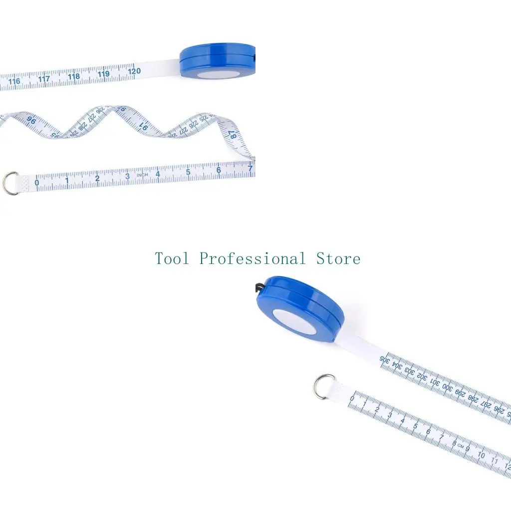 57QF Windup Body Measuring Tape Set with and in Graduations, 2 Pack