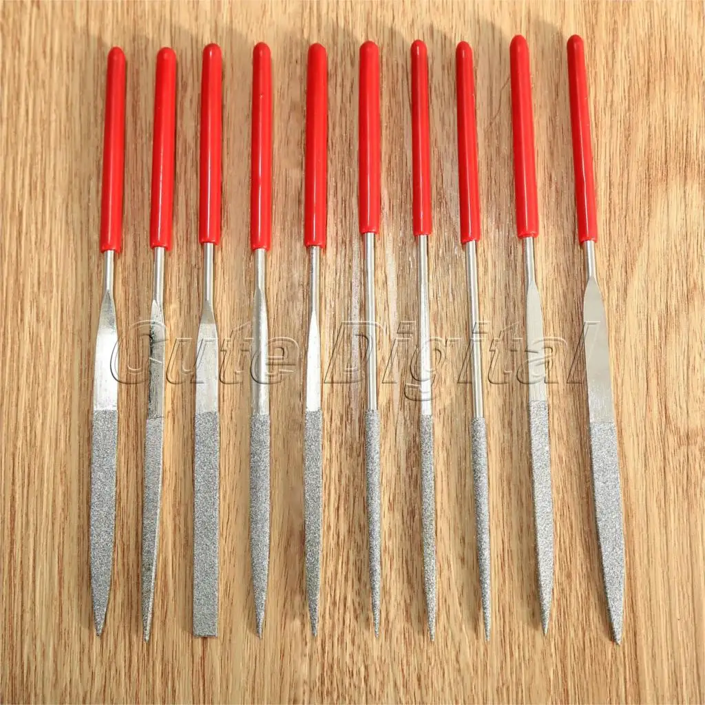 

10Pcs 3x140mm Diamond File Needle File Set Wood Rasp Lapidary Ceramic Tool Wood Sharpening Gringding Carving Repair Cutting Tool