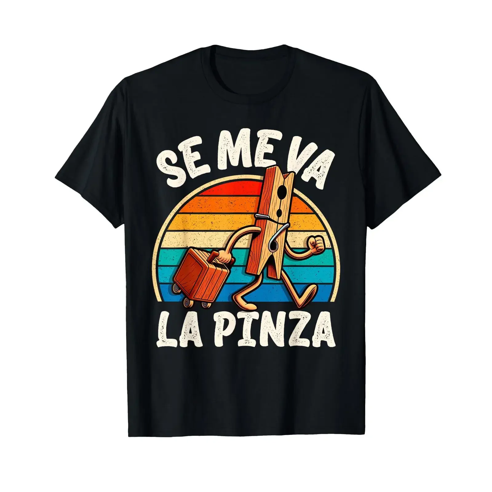 Se Me Va La Pinch Lustiges, originelles Humor-Sarkasmus-T-Shirt im Vintage-Stil, gewaschenes Oberteil für den Alltag, stilvolle, vielseitige Streetwear