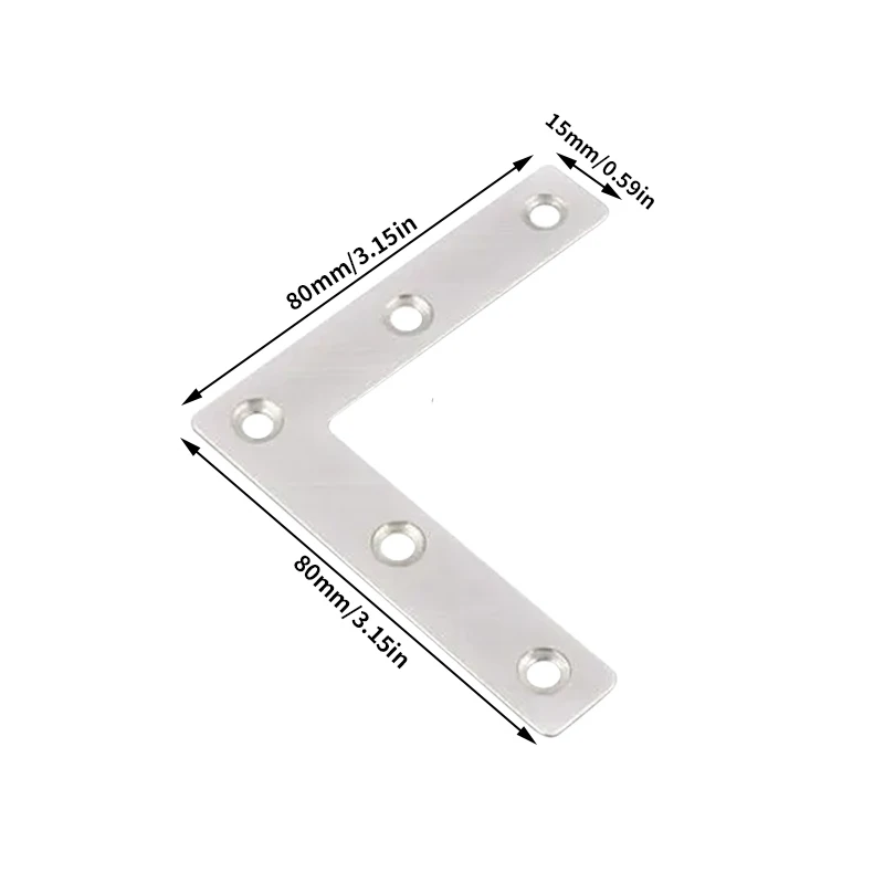 6/10/15pcs L-shaped corner code connector, furniture repair fastener, used to stabilize tables, chairs, cabinets