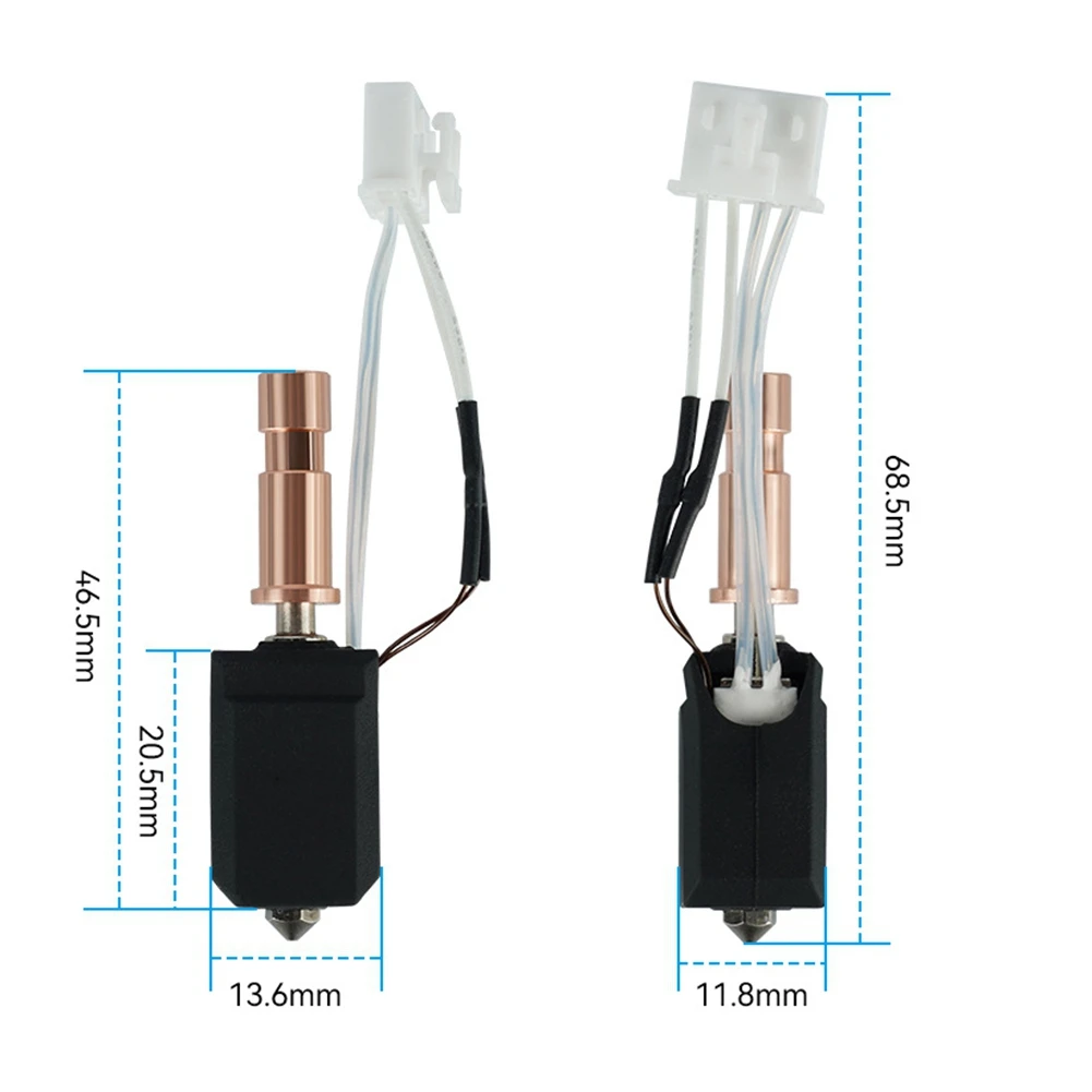 A86p-para anycubic kobra s1, 24v 48w atualizado aquecimento endurecido bocal hotend kit extrusora de cabeça de impressão