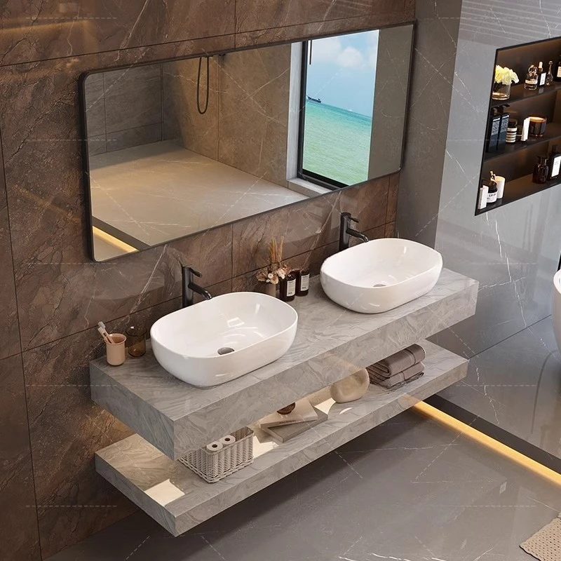 المرحاض فوق خزانة الحمام الأبيض بالوعة جدار العطور الحديثة مرآة خزانة حمام ضئيلة العناية بالبشرة Gabinete الأثاث العصري #3