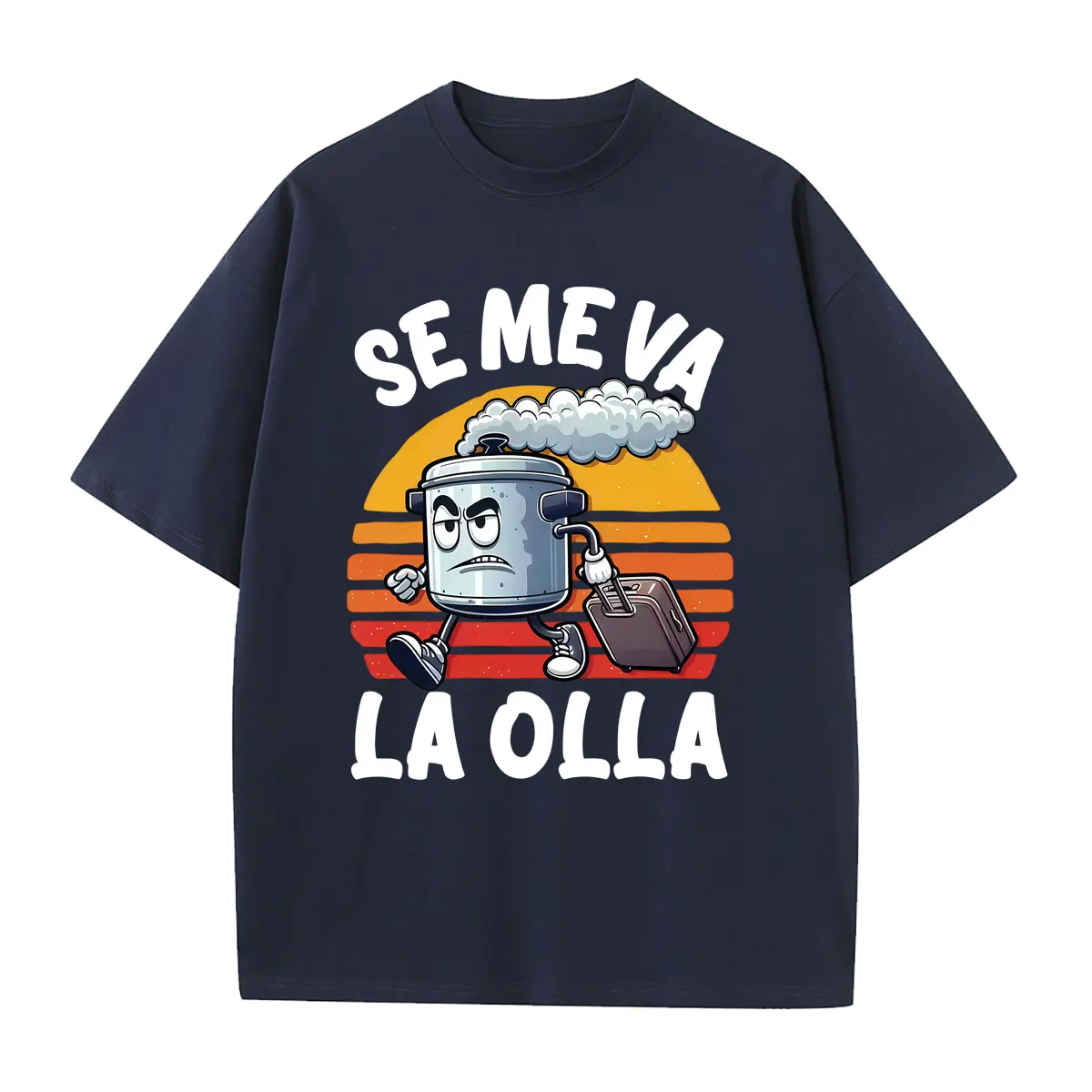 Se Me Va La Olla T-shirt Funny Spanish Jokes Y2k Vintage T Shirt Men Women Casual Humor Cotton T Shirts Men's Oversized T-shirts