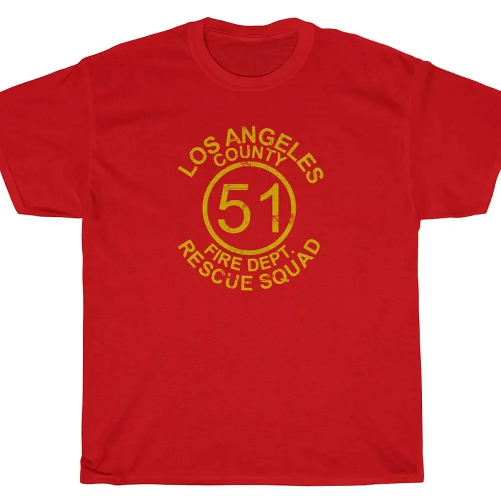 FIRE RESCUE Vintage Look T-Shirt - Los Angeles Dept. Emergency!