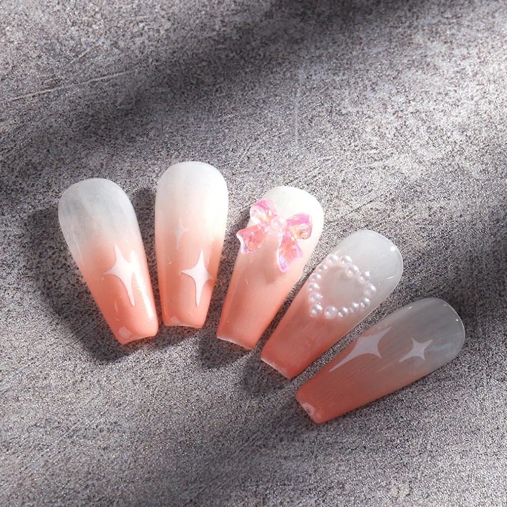 

2 Boxes Butterfly Knot Nail Art Decor Exquisite Manicure DIY Accessories Small Bowknot Nail Decors for Women Girls Unique