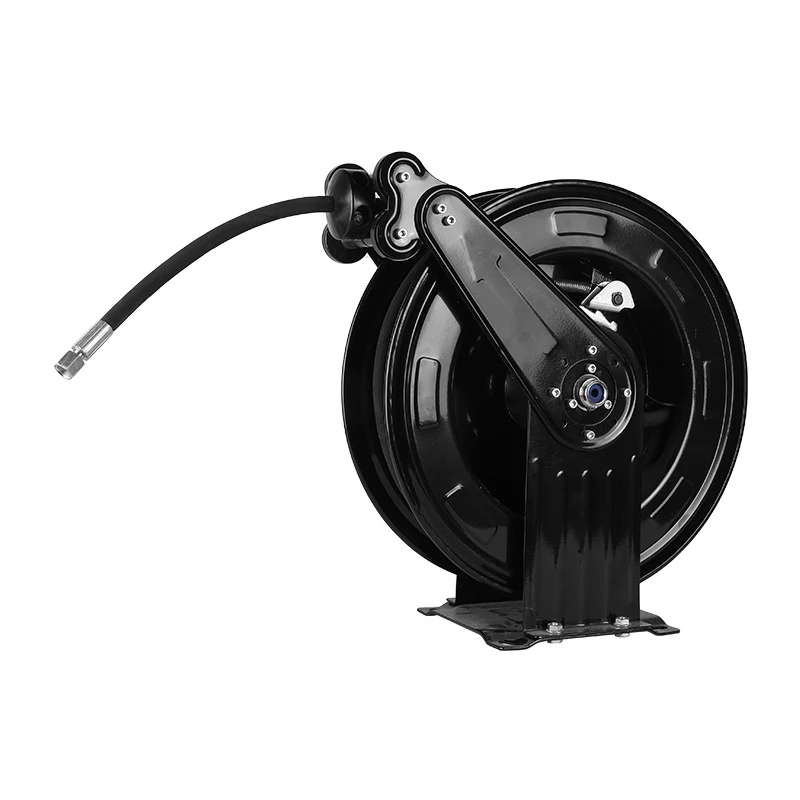 Retractable Air Hose Reel Wall Mounted Heavy-duty Dual Arm Stainless Steel Reel Cleaning Car Maintenance