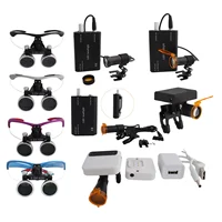 Lupas dentales lupa Dental laboratorio Dental lupas médicas aumento Binocular 2,5/3,5x faro 3W/5W por separado