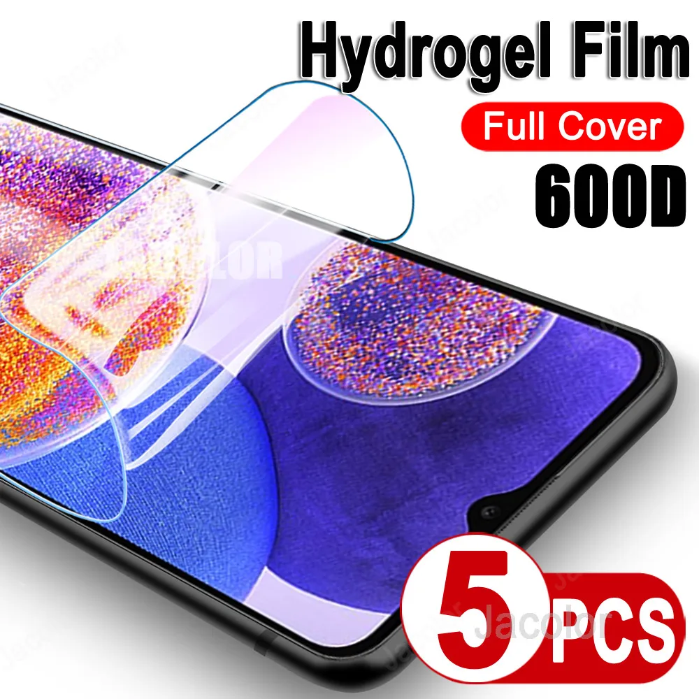 5pcs Ful Cover Hydrogel Film For Samsung Galaxy A23 A22 5G A21s 4G Water Gel Screen Protectors Sansung Galaxi A 23 22 21s 5 4 G