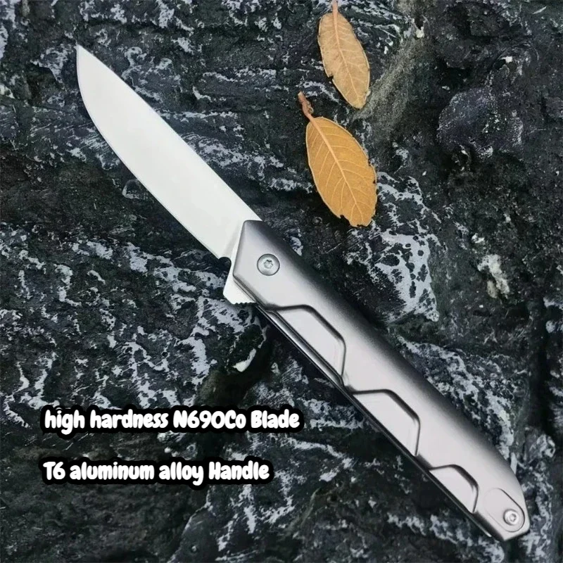 

Folding pocket knife High quality N690Co steel kitchen cutting outdoor selbstverteidigung tactical knife edc multitool knives