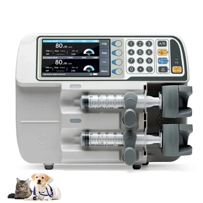 Veterinary Auto-injector Medical Portable Dual-channel Auto-injection Pump Intravenous Electronic Pump