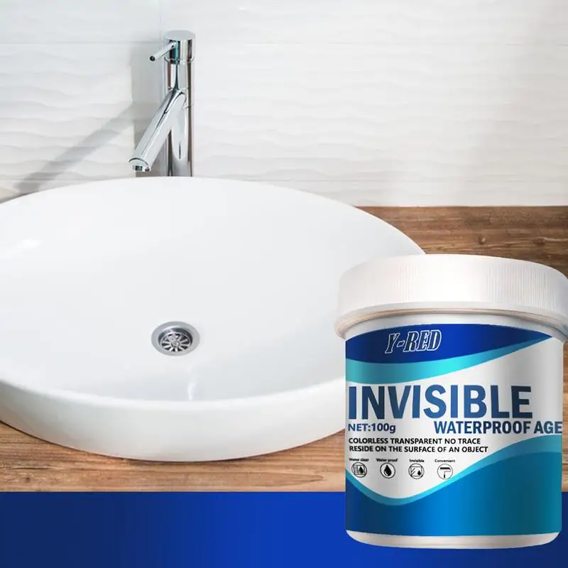 Transparent Waterproof Coating Long-lasting Protection Clear Coating Adhesive 100g For Invisible Repair Anti Leakage Agent Multi