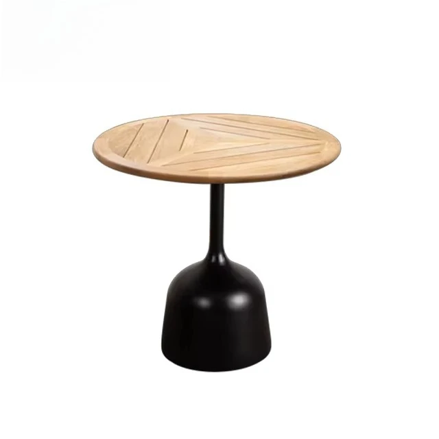 

Hot-sale Contemporary Design Living Room Furniture Outdoor Coffee Table Aluminum Frame Metal Top UV-resistant Frostproof
