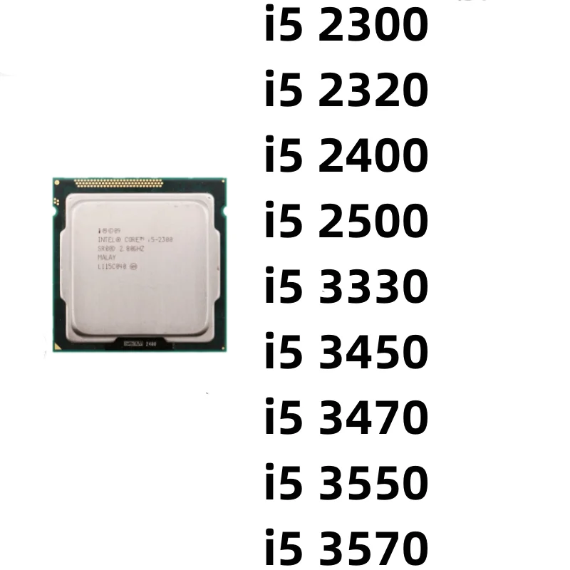 1PCS Used i5-2300 i5-2320 i5-2400 i5-2500 i5-3330 i5-3450 i5-3470 i5-3550 i5-3570 Used intel core Quad-Core LGA 1155 TDP Desktop