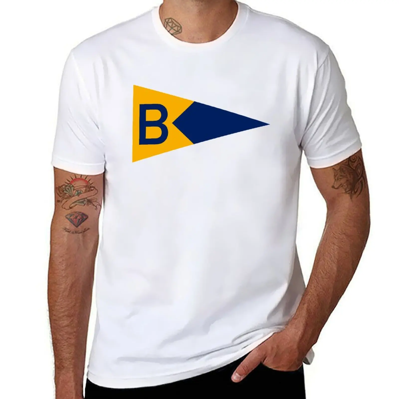 BIHSS Sailing Burgee T-Shirt customs design your own anime shirts graphic tee Short sleeve tee men