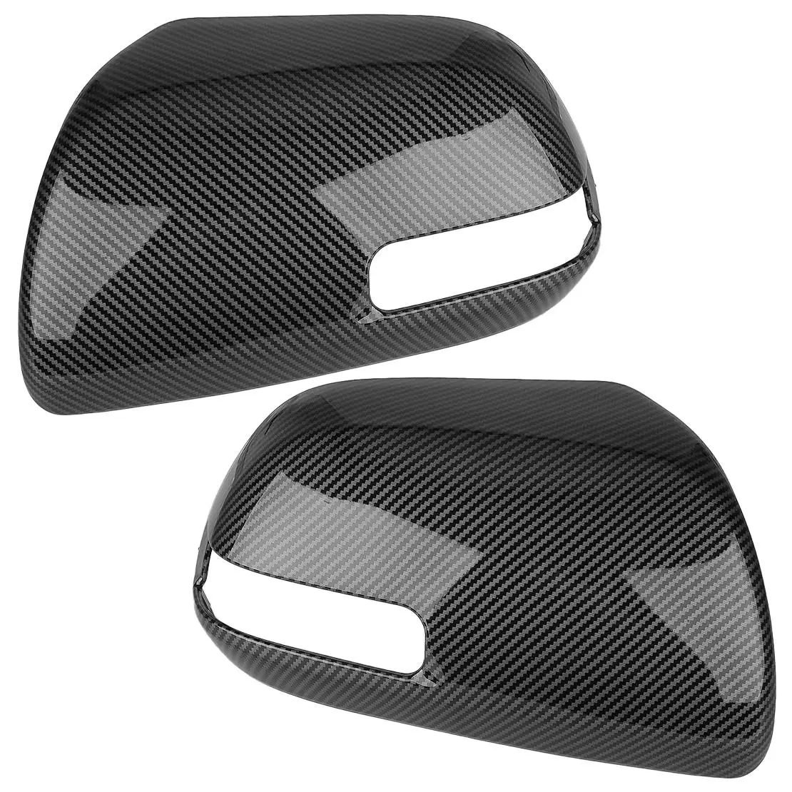 

1 Pair Exterior Side Door Rear View Mirror Cover Cap with Signal Light Hole Fit for Toyota Tacoma 2012-2015