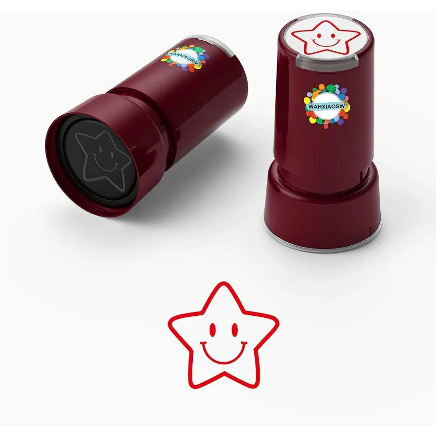 SelfInking Smiley Face Stamp for Teachers Hand Stamps for Events and Classrooms Teacher Stamps for Schools Greeting Cards Loyal