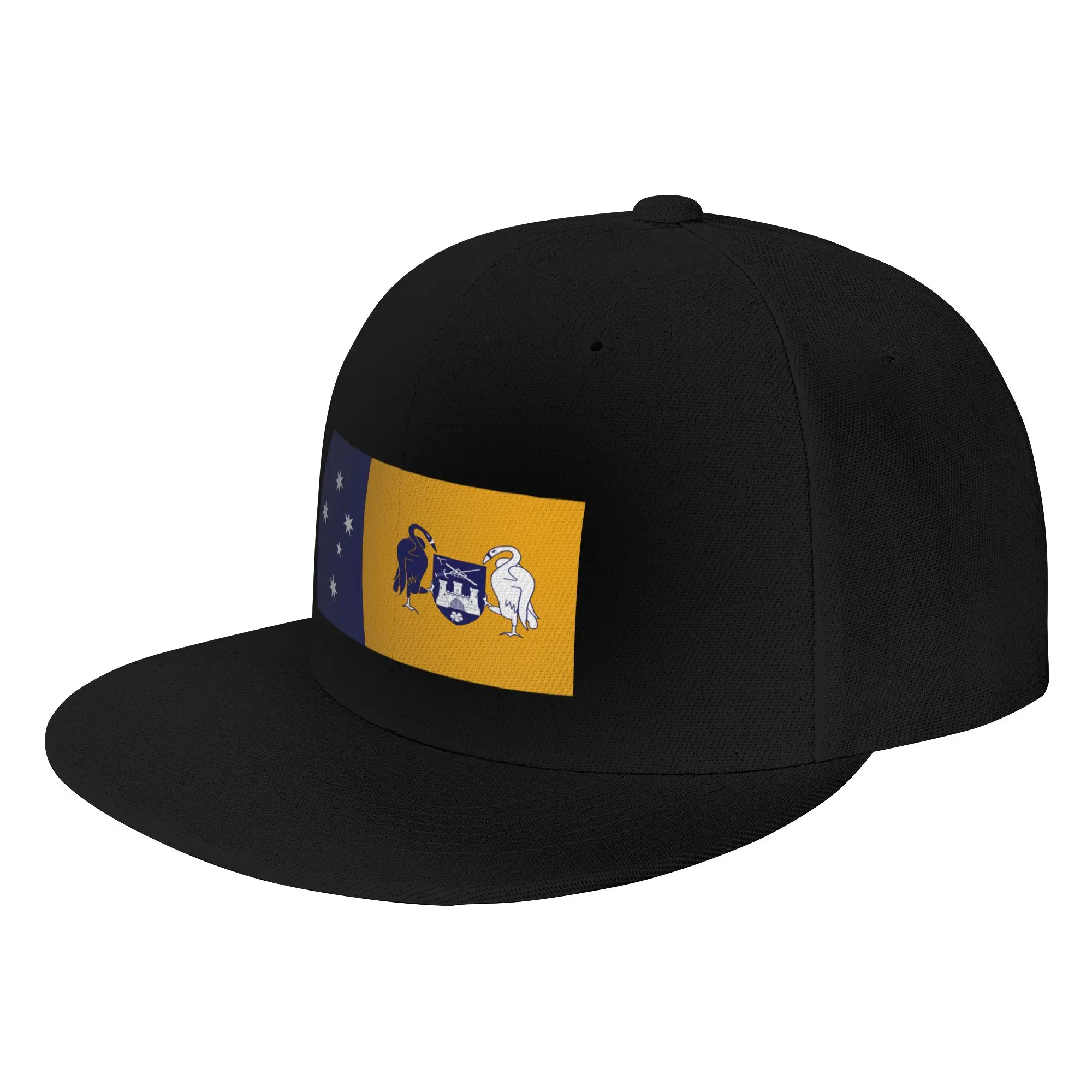 Gorra de sol de ala plana con bandera de Australia del Capital Territory, estilo japonés minimalista, para deporte