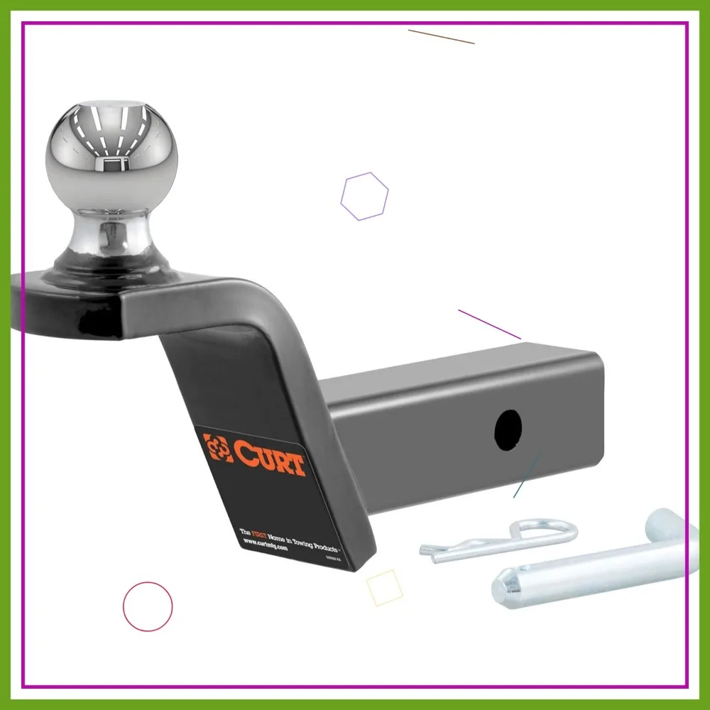 

Крепление сцепного устройства для тяжелого прицепа с 2-дюймовым шаром и штифтом, подходит для приемника 2 дюйма, емкостью 7500 фунтов, подъем 2 дюйма