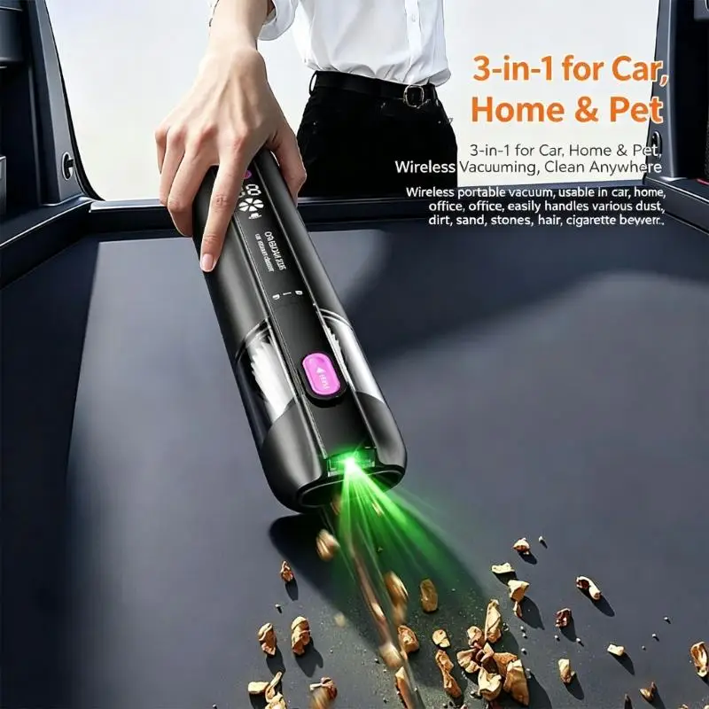 Flexible Car Vacuum Using Brushless Motor And Type C Fast Charging Perfect For Vehicles Furniture D7YA