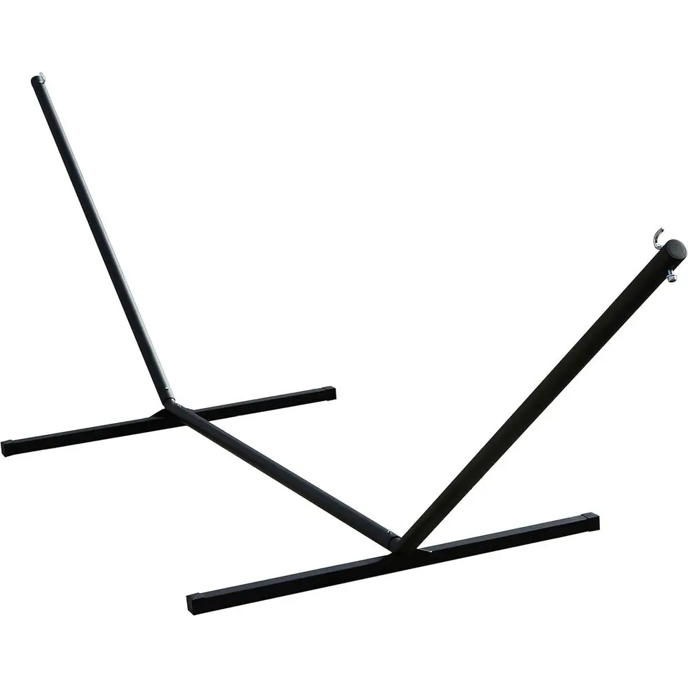 Sturdy and Durable Powder Coated Steel Heavy Duty 3-Beam Hammock Stand - Black - 450 lb Weight Capacity