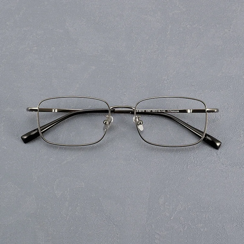 Luxury Brand Men Glasses Titanium Frame Square Optical Eyewear Business style Design Prescription Myopia Oculos Blue Light Glass