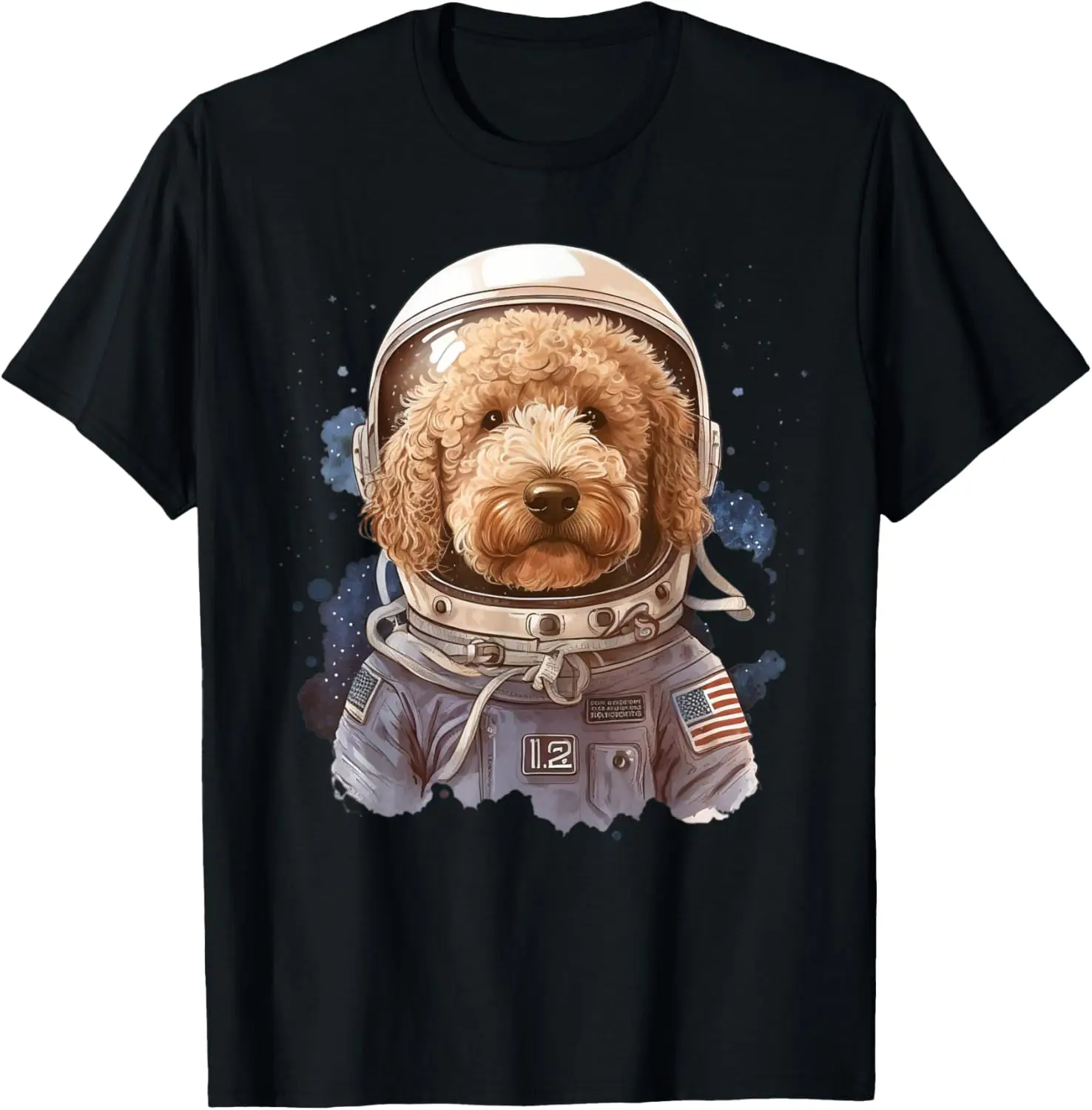 

Футболка Goldendoodle Astronaut In The Space с графическим рисунком для собаки