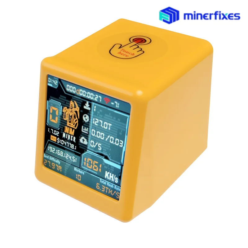 NEW NMminer Smart TV 1050KH/s Nerdminer V2  BTC solo mining crypto Lottery Miner silent Desktop Clock Miner bitcoin lottery mine