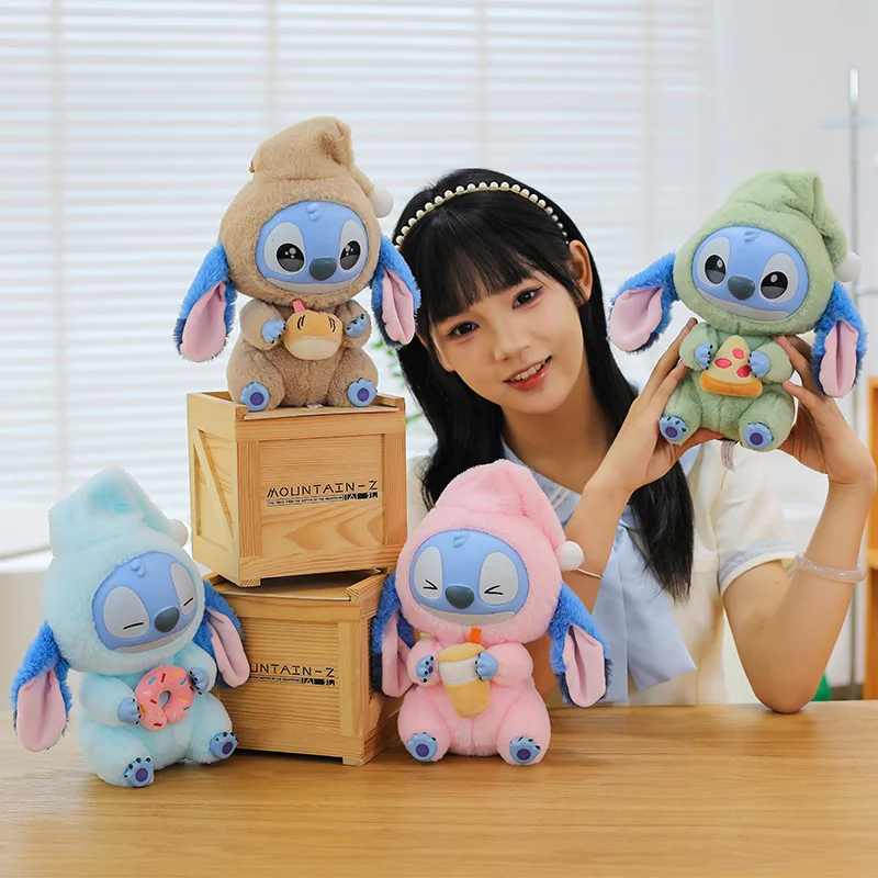 Disney Cute Stitch Plüschtier Blind Box Sammlerstück Gummipuppe Stofftier Kindergeburtstag Weihnachtsgeschenk für Mädchen