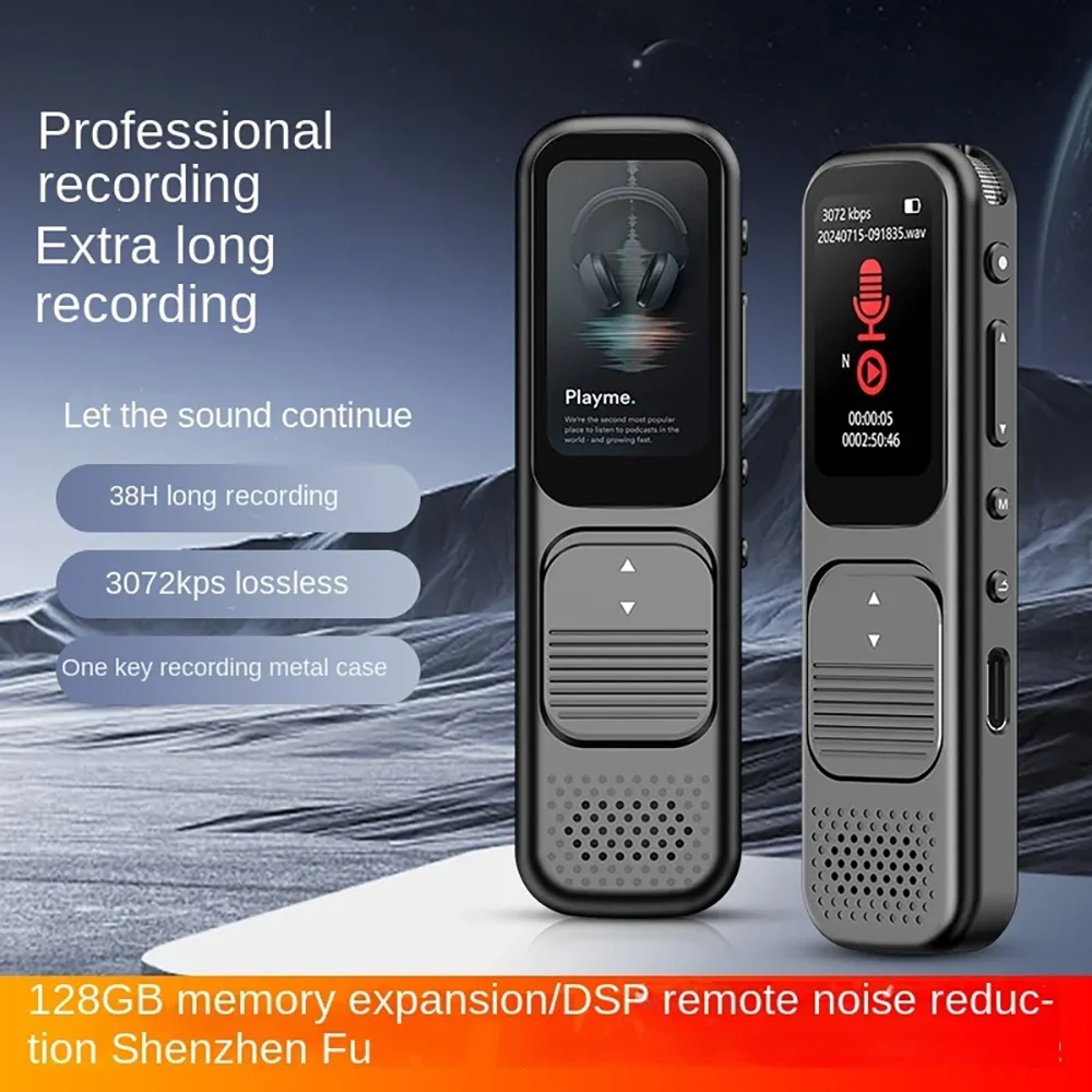 

C10 Цифровой AI Диктофон Blue tooth Connect Phone App REC HiFi Профессиональная голосовая запись MP3-плеер Диктофон