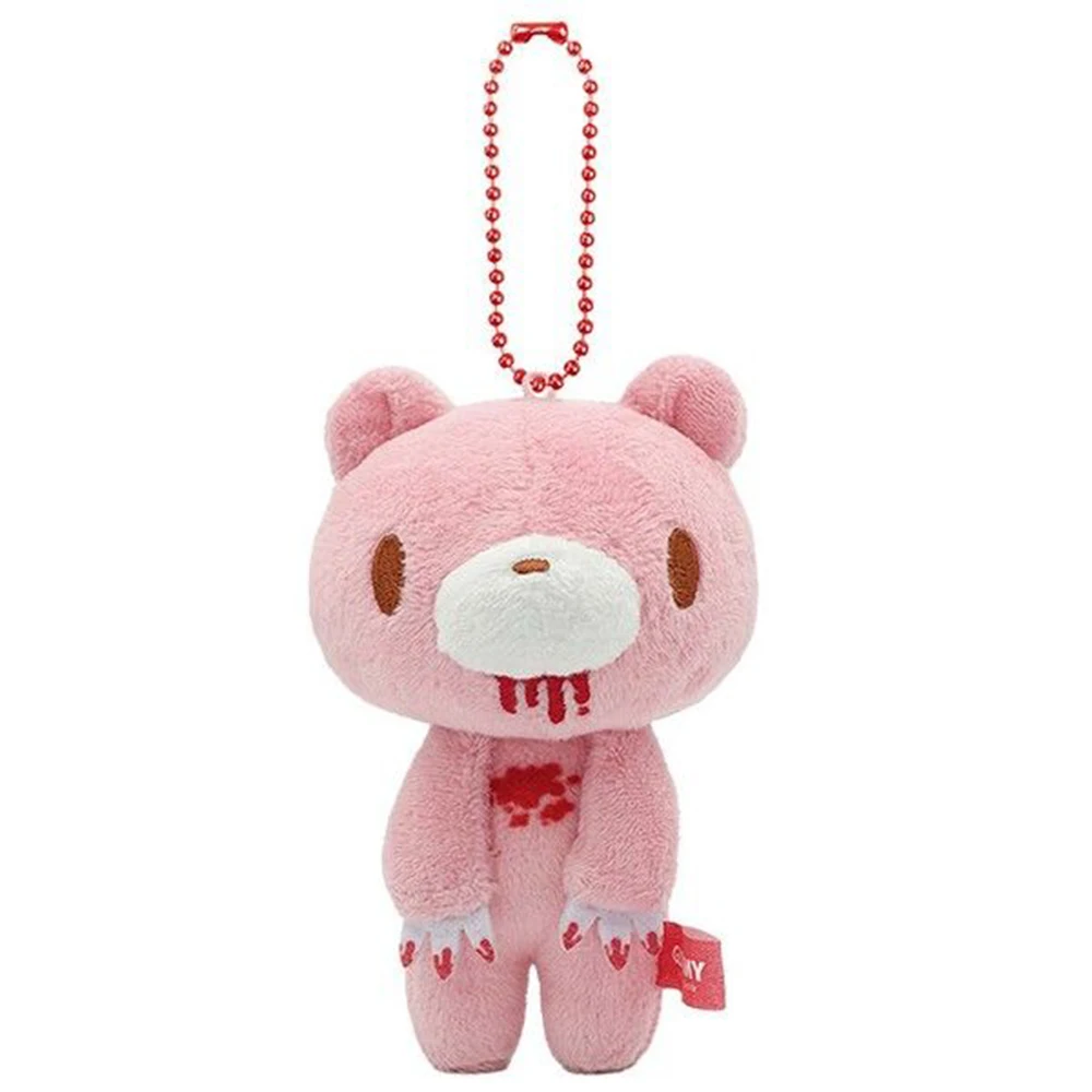 Gloomy Bear Plush Keychain The Naughty Grizzly Pink Bear Stuffed Doll Bag Pendant Y2K Dark Kawaii Harajuku Anime Key Ring Gift