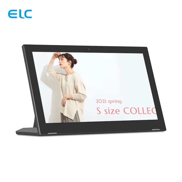 WL1712T L Style 17.3 Inch Touch Screen Android Tablet PC New RK3288 POE RJ45 NFC Desktop for Restaurant Ordering Excellent