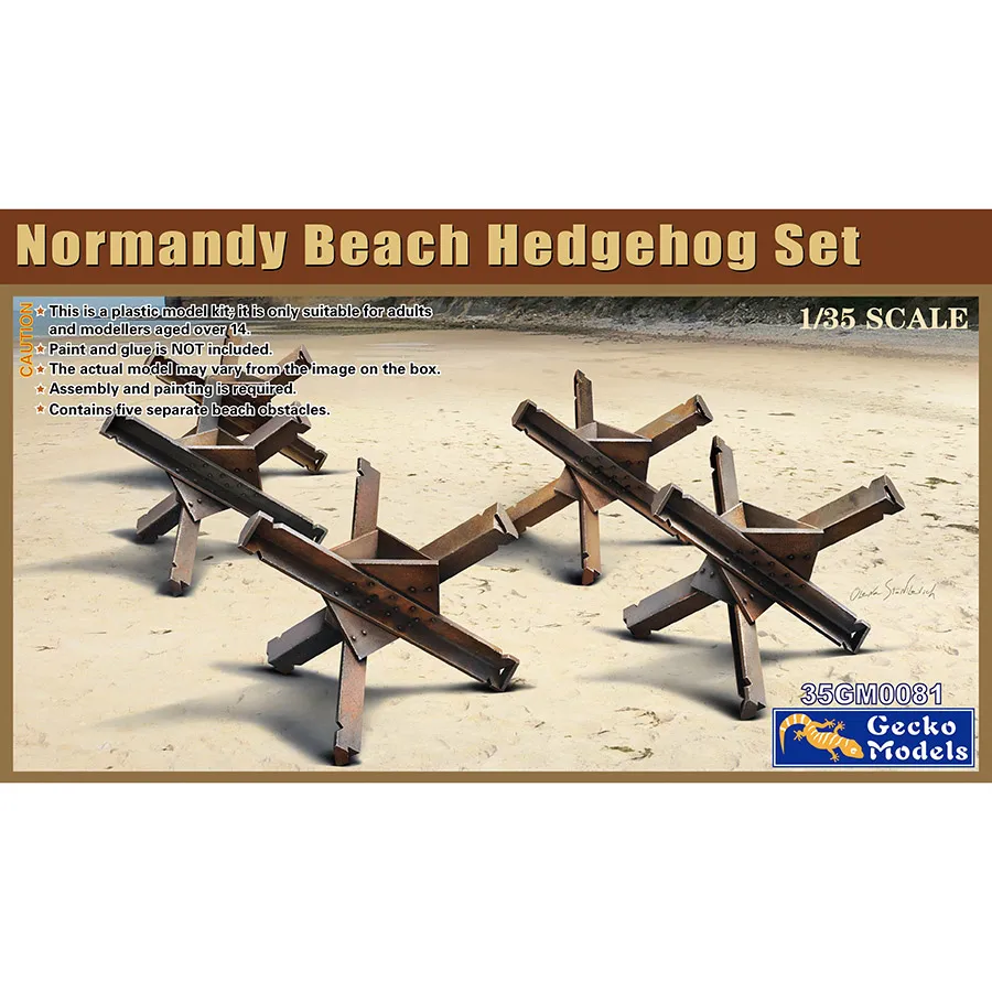 Gecko model Assembly Model Kit 35GM0081 Normandy Beach Landing Anti-tank Obstacle 1/35