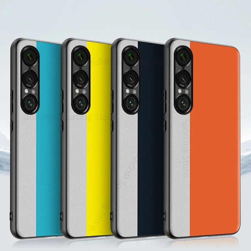 

Кожаный противоударный чехол для телефона Sony Xperia 1 VII, левый и правый чехол для телефона Xperia 1 IV 1III Capa