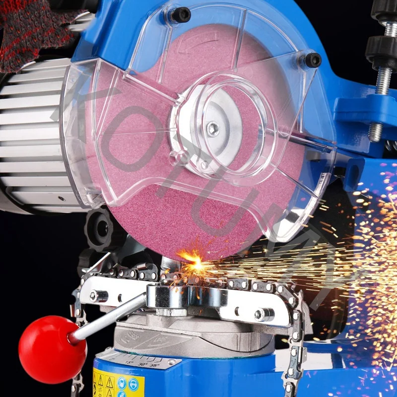 230W Automatic Electric Saw Chain Grinder Professional Chain Grinding Machine Saw File Bench Chainsaw Sharpener
