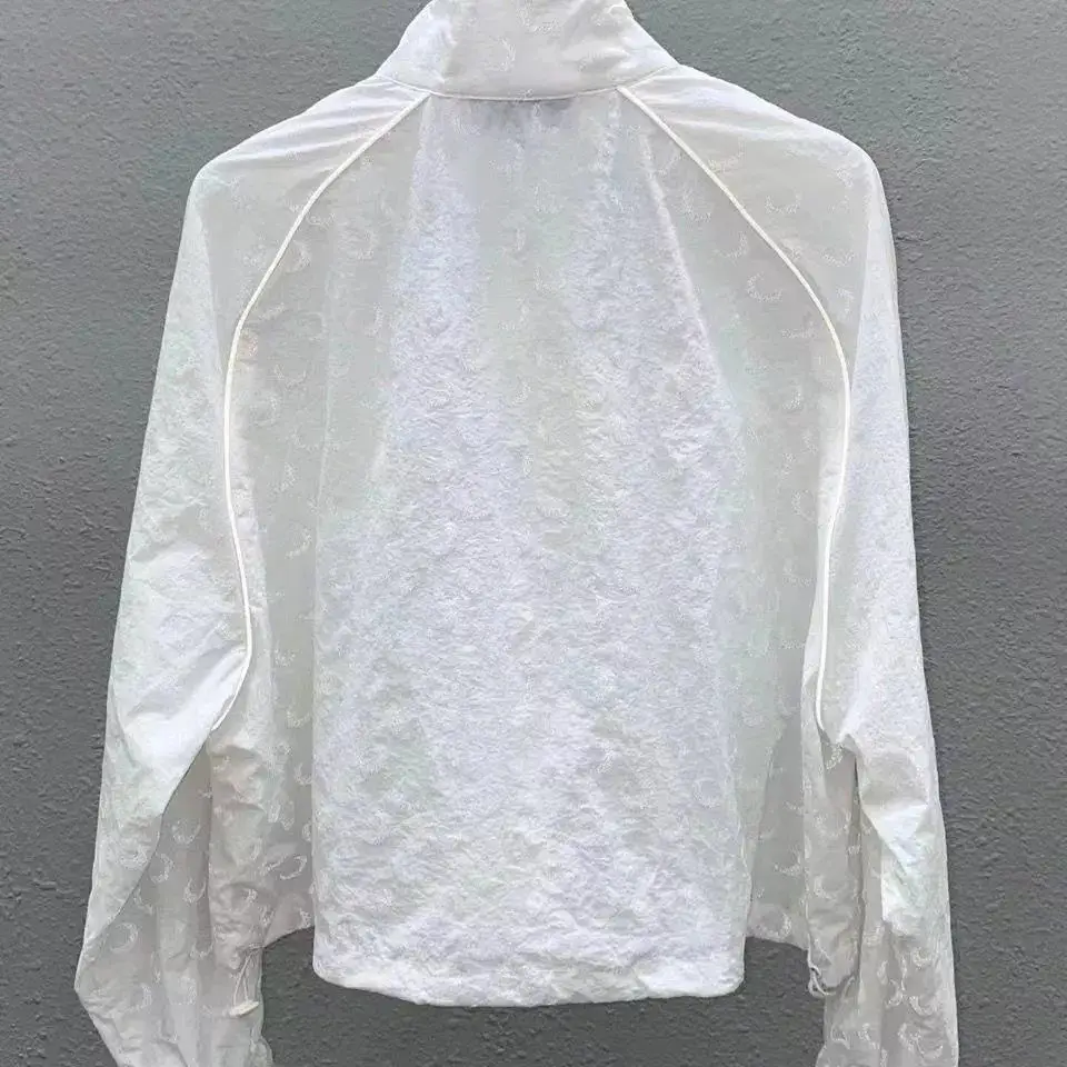 Women Sun Protection Reflective Jacket Korean Casual Long Sleeve Oversized Loose Moon Print Autumn