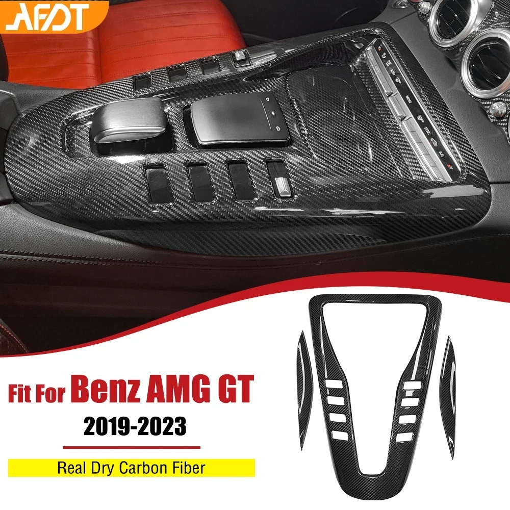 

Carbon Fiber Center Console Cover Gear Shift Side Panel Trim Interior Accessories for Benz AMG GT GTR GTS C190 R190 2019-2023