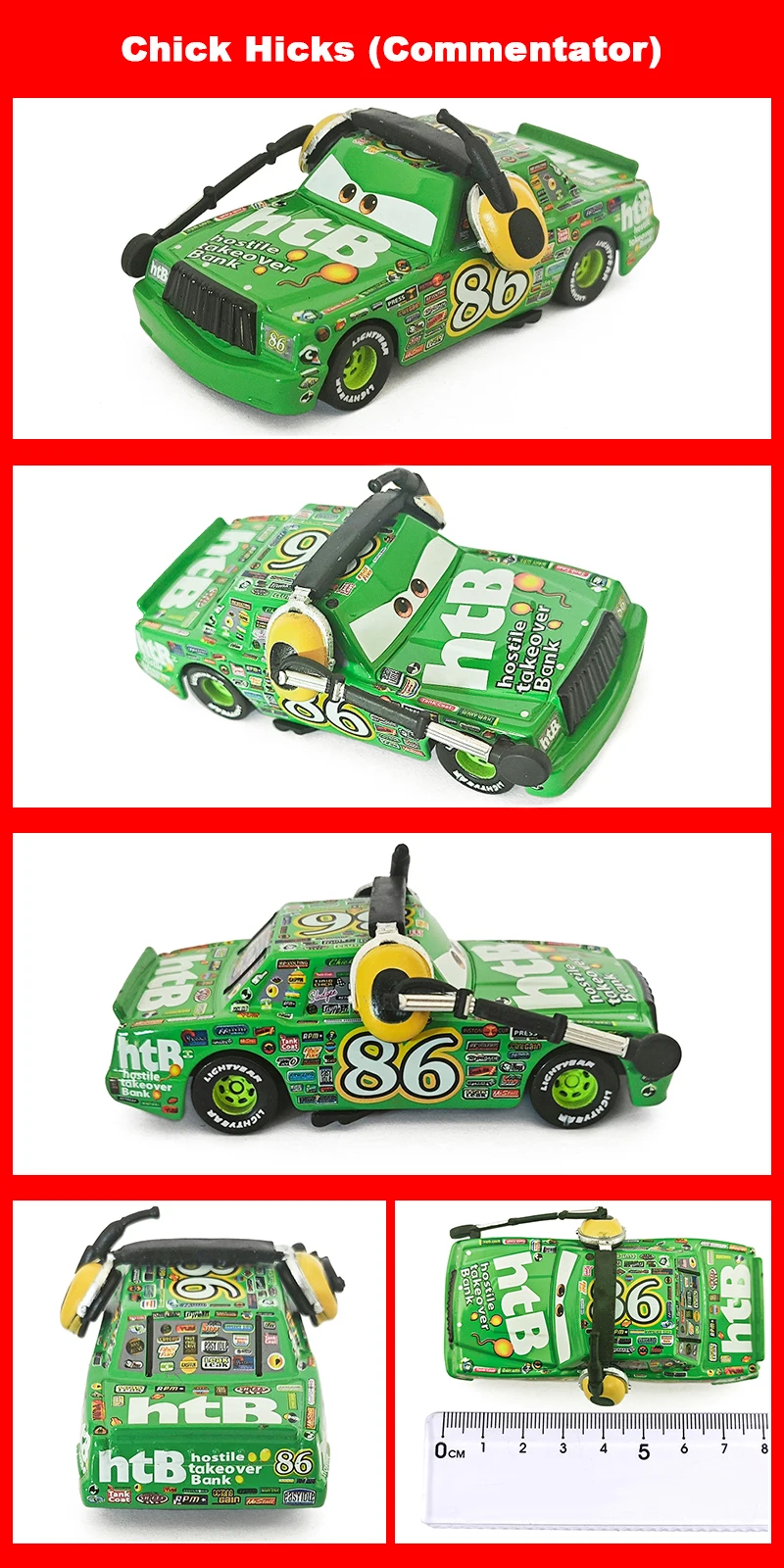 Original Pixar Cars Lightning McQueen Nr.: 24,36,39,54,76,90 Rennspielzeug 1:55 Metall-Druckguss-Legierungsautos Spielzeug für Kinder – Detail 15