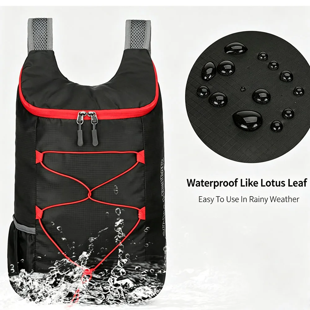 Selected Foldable Storage Bags, Cross-Border Mountaineering Outdoor Water-Resistant Backpacks, Large-Capacity Hiking Lightweight Travel Backpacks