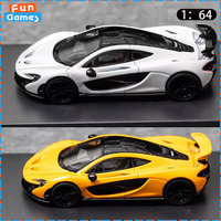 Lcd 1/64 Car Model Mclaren P1 Racing Car Alloy Super Run Car Model Simulation Display Model Boy Custom Birthday Toy Gift