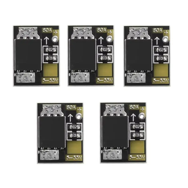 

ABKI-MOS Trigger Switch Driver Module 80A High Power 5PCS Field Effect Tube PWM Regulated Electronic Switch Control Panel