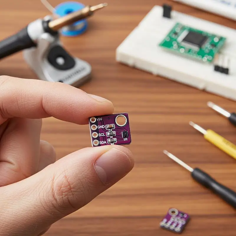 Digital Temperature Humidity Sensor Module SHT40 SHT41 SHT45 Low Power Consumption for Hobbyist DIY Circuit Projects