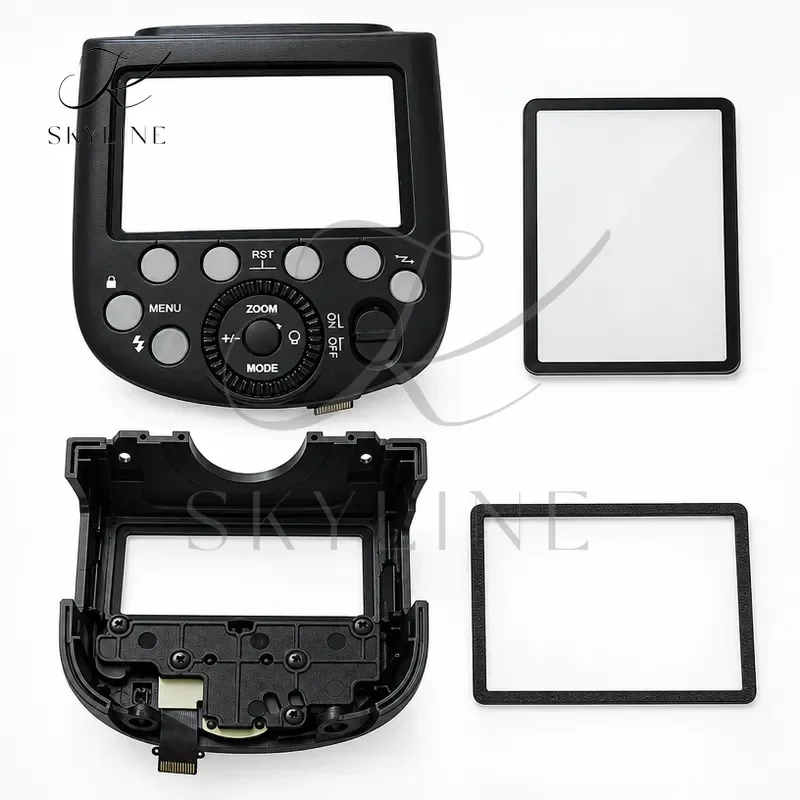 For Godox V1 Cover Shell With Button Window Speedlite Flash Rear Back Cover Camera Detail Repair Replacement Parts