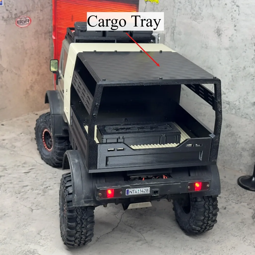 RC Offroad Crawler Cargo Tray Customized For 1/10 CROSSRC NT4 NT6 Australian Outback Hunting Style Simulation Decor Upgrade Part