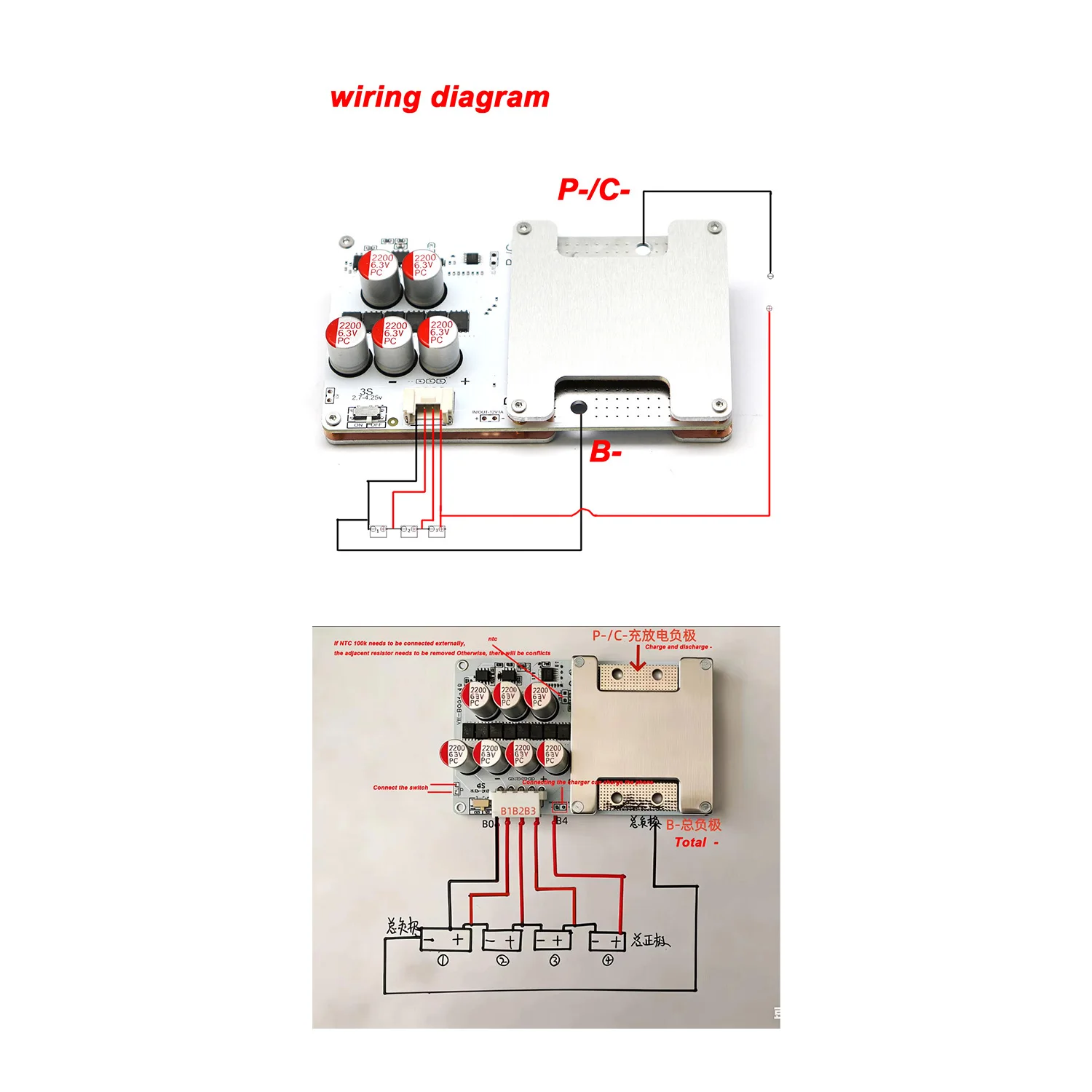 3S 4S Li-ion 80A 150A BMS Active Equalizer Lithium Battery Protection Board Balance Charging For Inverter Car Start Power Tool view 3
