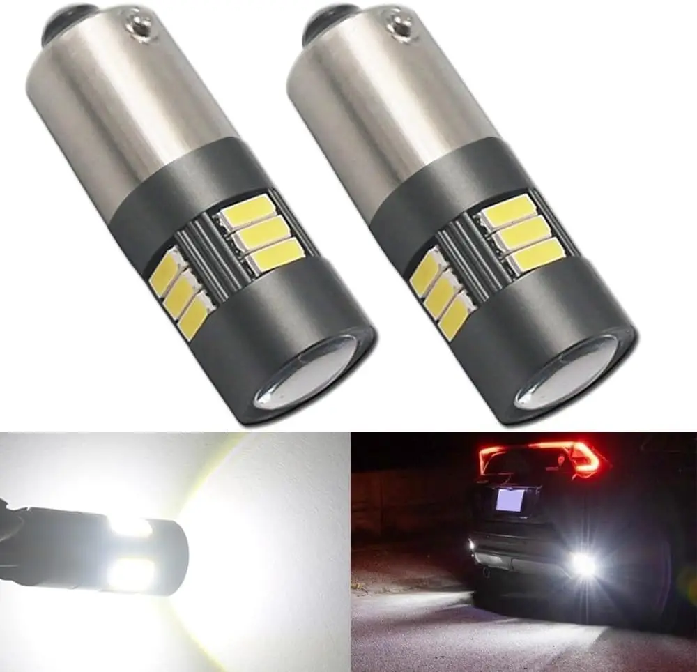 

Светодиодные лампы BAY9S H21W белые 6000K 12V-24V 15LED SMD4014 Canbus без ошибок с проектором для автомобильных боковых светильников резервного внутреннего освещения