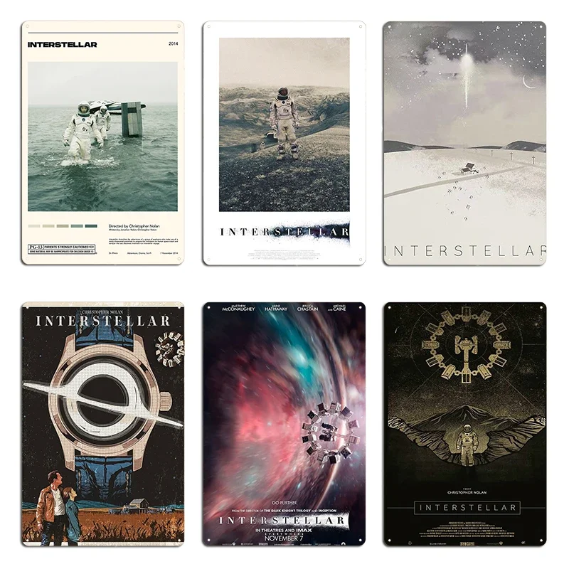 Hans Zimmer Interstellar Art Print Metal Sign Club Kitchen Living Room Printed Wall Mural Tin Sign Poster
