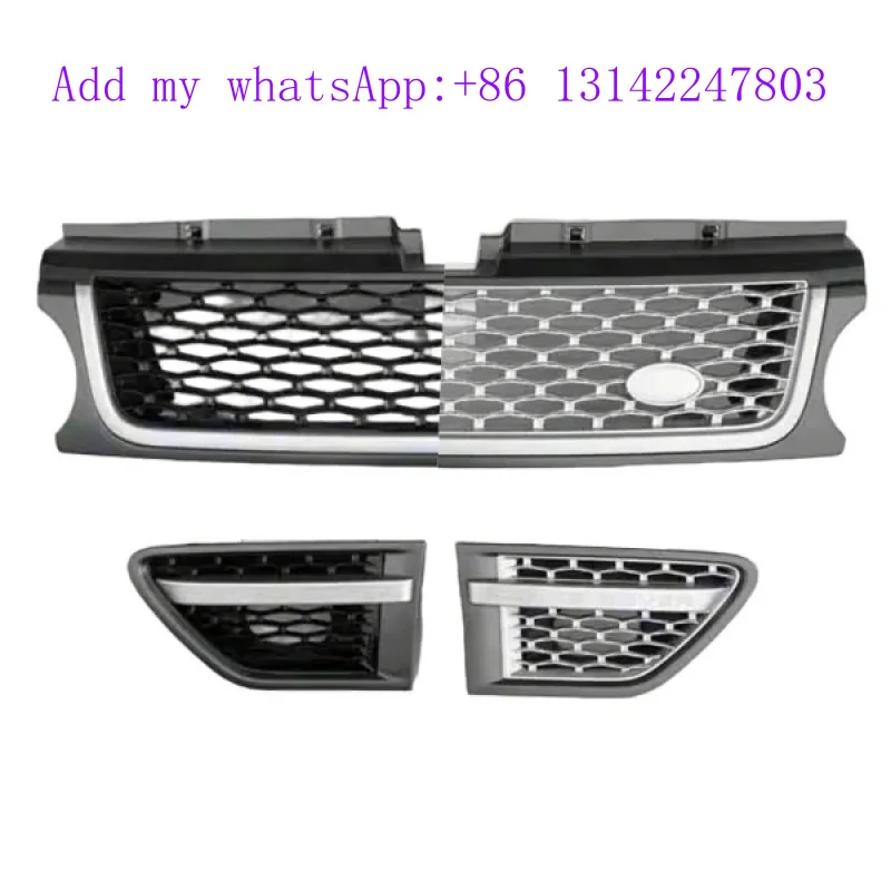 

Hot Selling Car Front Bumper Grille and Side Vent Cover Gray Silver Silver for Sport 2010-2013 L320 Parts