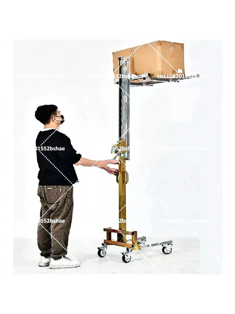 Manual Unloading Lifting Stacker Portable Folding Forklift Lightweight for Handling and Lifting