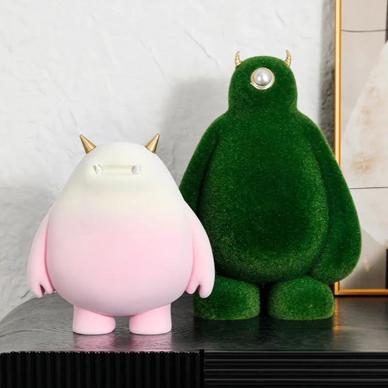 

Simple Modern Cartoon Figurines Miniature Creative Art Living Room Sculptures Bedroom Luxury Ornaments Funny Gifts Home Decor