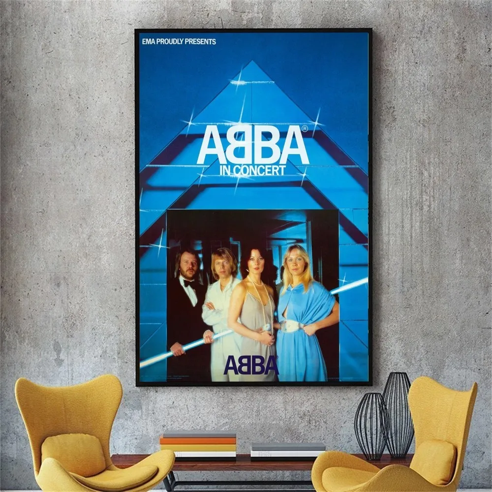 Class A-Abba B-Band Poster DIY Poster Kraft Paper Vintage Poster Wall Art Painting Study Stickers Big Szie Wall Painting